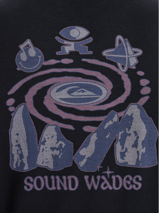 Quiksilver Quiksilver Majica dugih rukava Coastal Run EQYKT04400 Crna Regular Fit