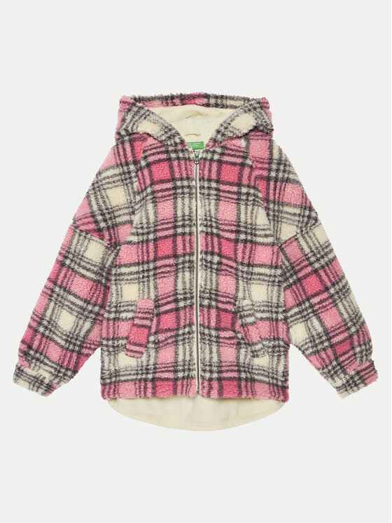 United Colors Of Benetton United Colors Of Benetton Μπουφάν μεταβατικό 29J8CN05O Ροζ Regular Fit