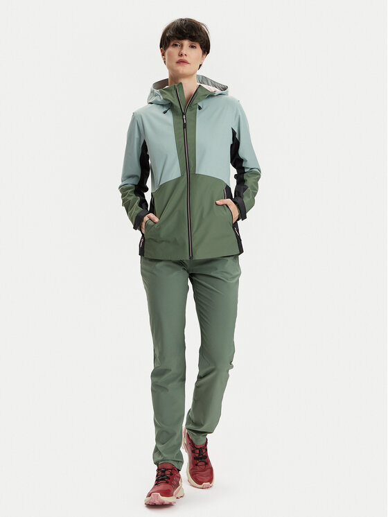 CMP CMP Vodootporna jakna 34Z6526 Zelena Regular Fit