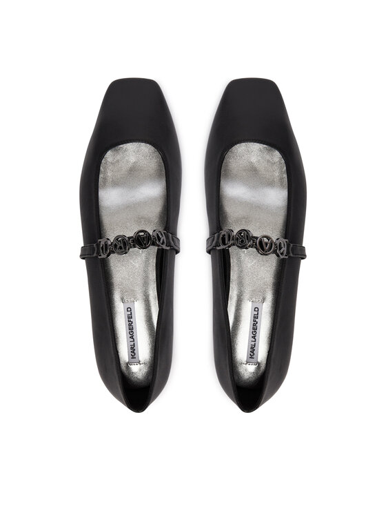 KARL LAGERFELD KARL LAGERFELD Baleriny Konnie KL40196 Czarny