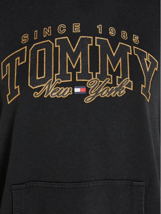 Tommy Jeans Tommy Jeans Felpa Luxe Varsity DW0DW16410 Nero Relaxed Fit