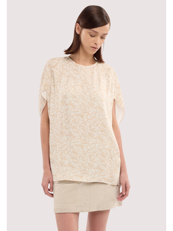Trussardi Trussardi Top D4546100006N0JC Kremowy Regular Fit