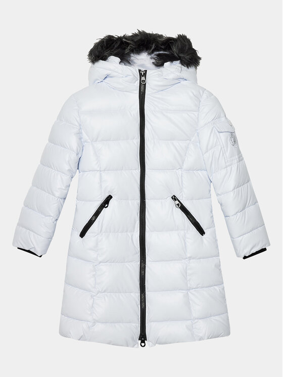 Original Marines Geacă din puf DDA3637F Alb Regular Fit