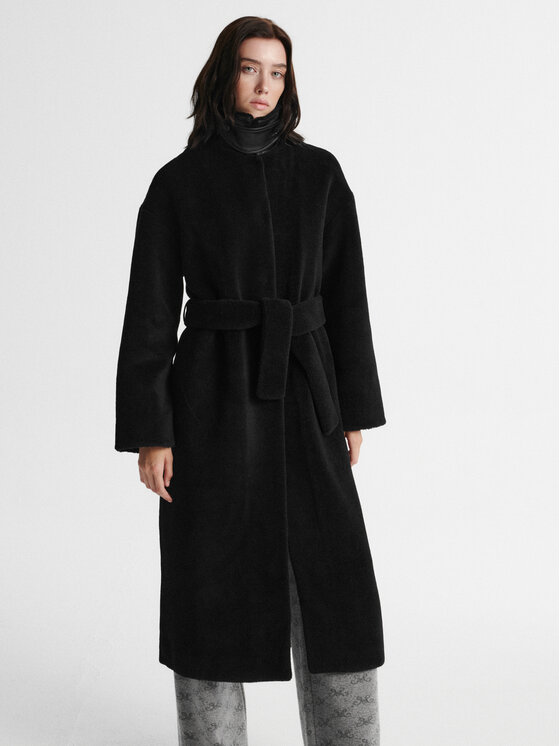 MARI PRETI MARI PRETI Cappotto di transizione ETRE Nero Oversize