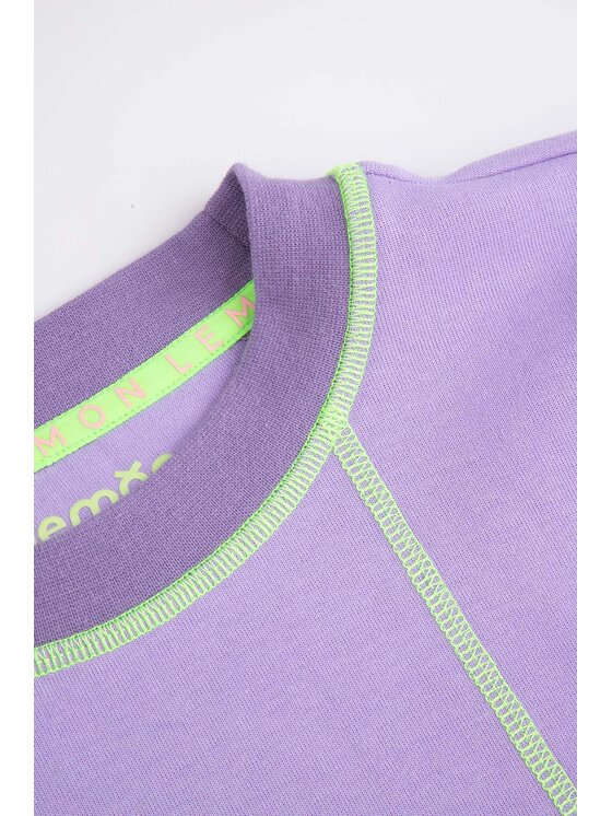 Lemon Explore Lemon Explore Bluza WL6132101ACG-016 Fioletowy Regular Fit