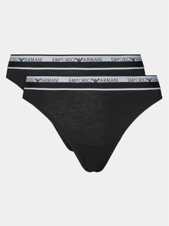 Emporio Armani Underwear 2 pāru brazīliešu biksīšu komplekts 163337 4R227 00020 Melns