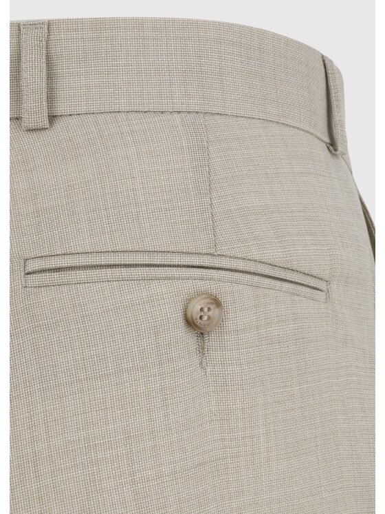 Pako Lorente Pako Lorente Spodnie garniturowe P25SP-6G-039 Beżowy Slim Fit