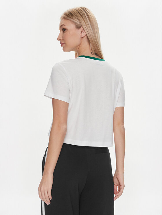 Guess Guess T-krekls Zoey V4GI02 K46D1 Balts Boxy Fit