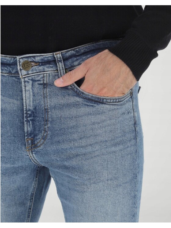 Lee Lee Jeansy Malone Niebieski Skinny Fit