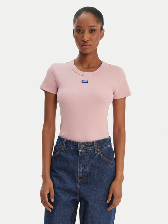 HUGO HUGO T-Shirt Easy 50523924 Rosa Slim Fit