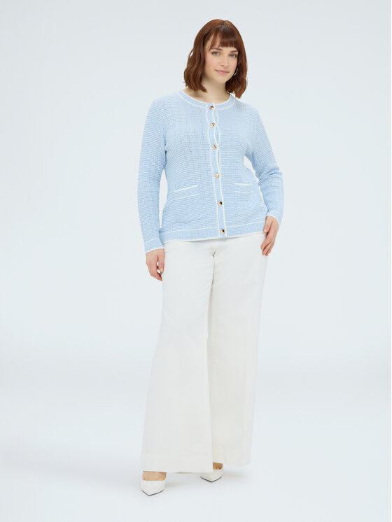 Fiorella Rubino Fiorella Rubino Kardigan M115L008389N0R4 Turkusowy Boxy Fit