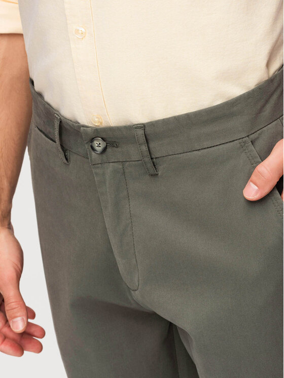 Ombre Ombre Chinosy OM-PACP-0293 Khaki Chino Fit