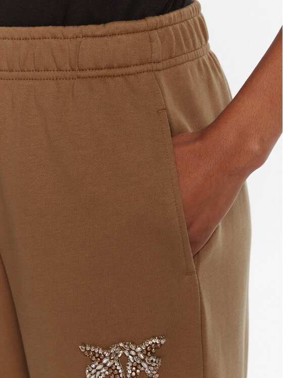 PINKO PINKO Teplákové kalhoty Plumcake 104790 A2RO Hnědá Regular Fit