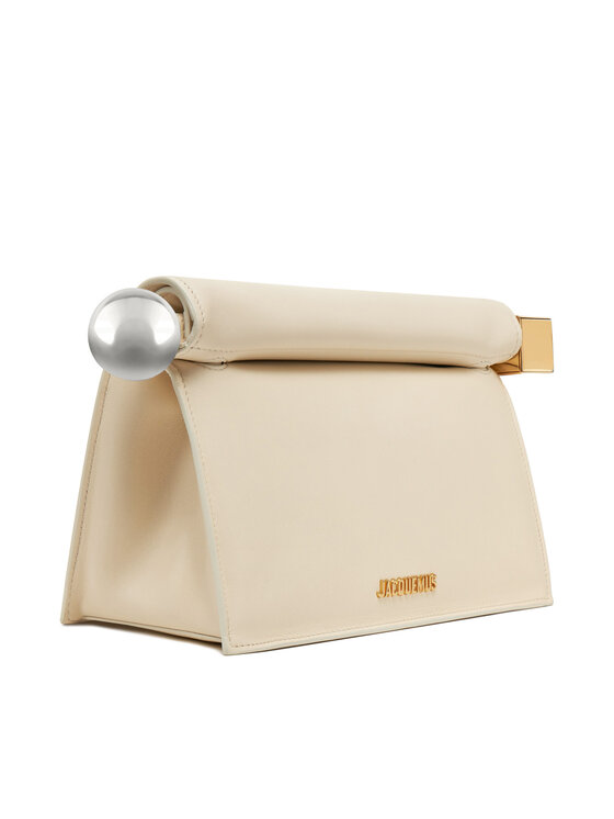 JACQUEMUS JACQUEMUS Rankinė La Pochette Rond 24E233BA356-3171 Écru