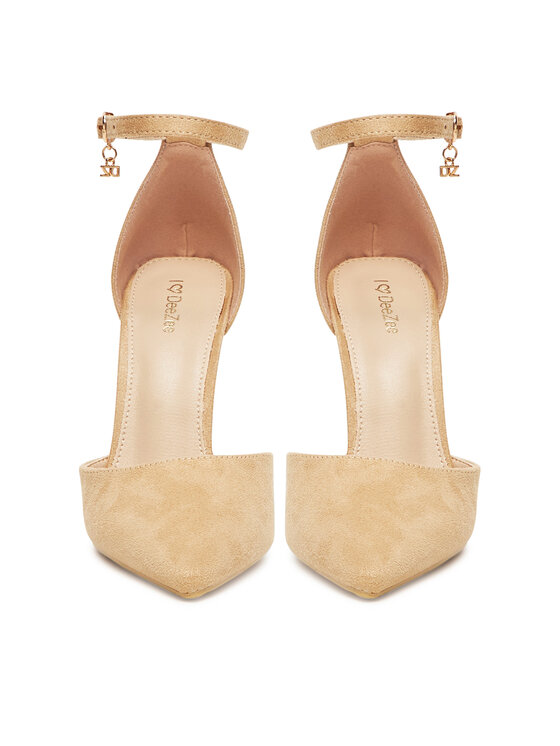 DeeZee DeeZee Pantofi cu toc subțire AJ-2639 Bej