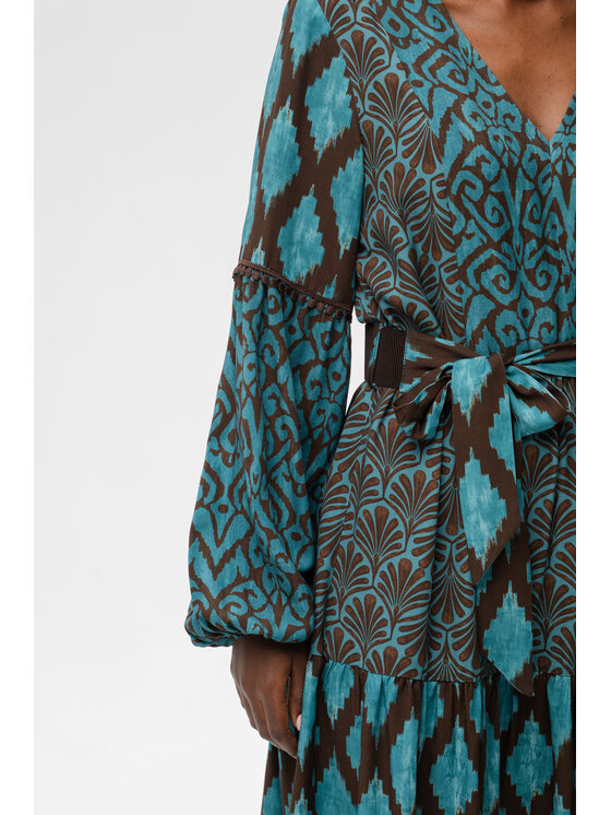 blue shadow blue shadow Sukienka codzienna Elsa Turkusowy Regular Fit