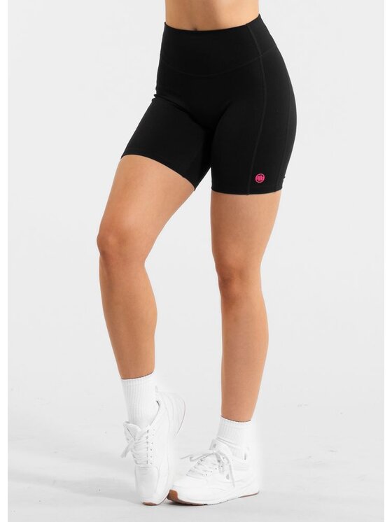 PITBULL PITBULL Szorty sportowe Spodenki kompresyjne damskie AVENIDA L Czarny Regular Fit