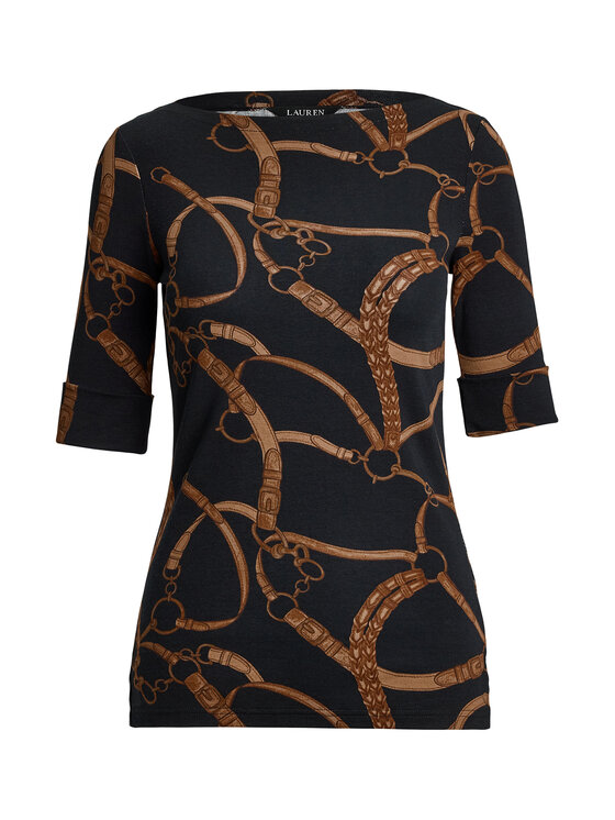 LAUREN RALPH LAUREN LAUREN RALPH LAUREN Блузка 200971107001 Чорний Slim Fit