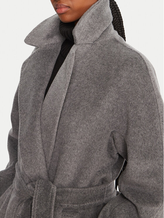 Weekend Max Mara Weekend Max Mara Cappotto di lana Tempera 2525016082 Grigio Regular Fit