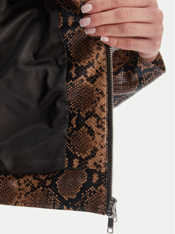 ONLY ONLY Ādas imitācijas jaka Paris 15365492 Brūns Regular Fit