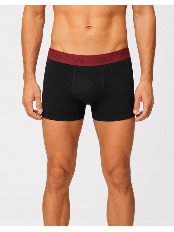 Lee Lee Bokserki Arin 3 Pack Cotton Rich Trunks Czarny