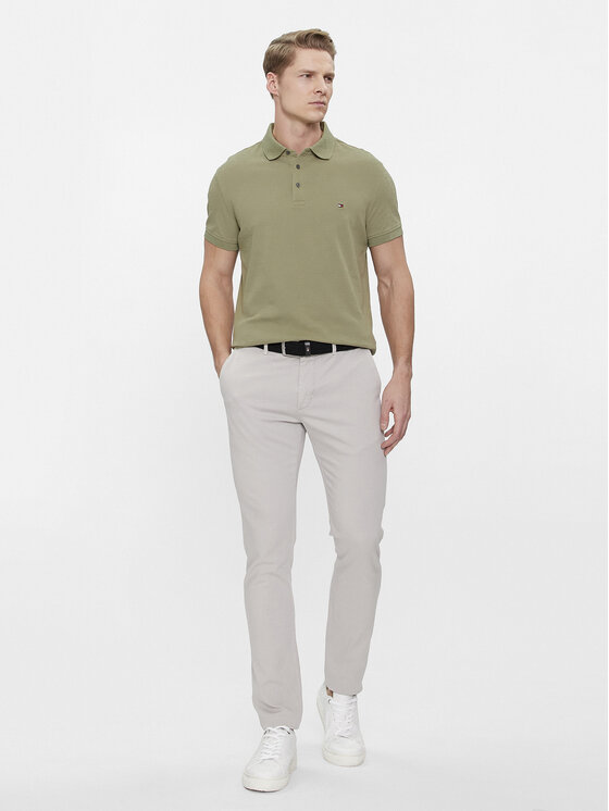 Tommy Hilfiger Tommy Hilfiger Polo 1985 MW0MW17771 Zielony Slim Fit