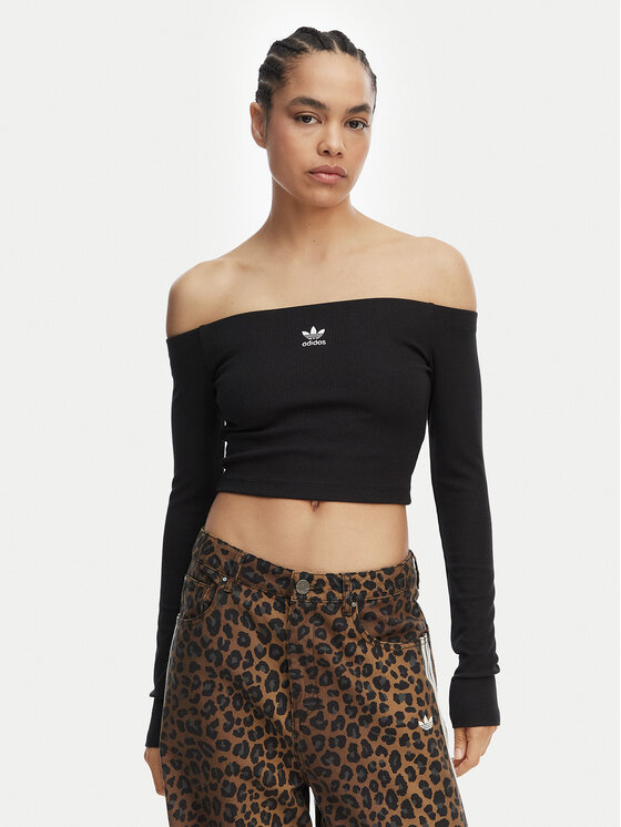 adidas Bluză Essentials KE3150 Negru Slim Fit