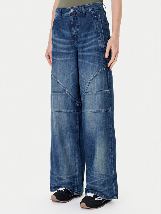 Guess Guess Blugi W5YA2F D5R0D Albastru Baggy Fit