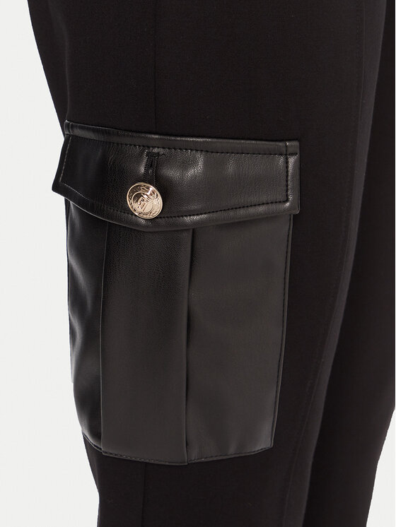 Gaudi Gaudi Штани з тканини 521BD24003 Чорний Slim Fit