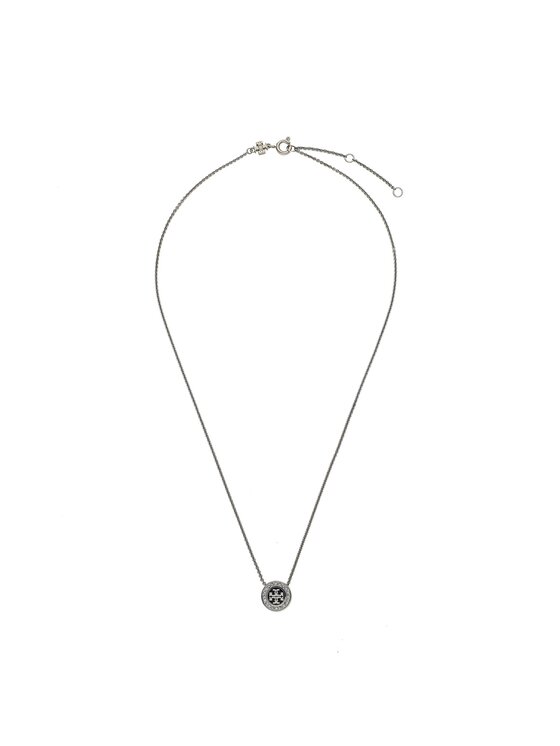 Tory Burch Colier Kira Enamel Pave Pendant Nackalce 143755 Negru 143755 imagine noua