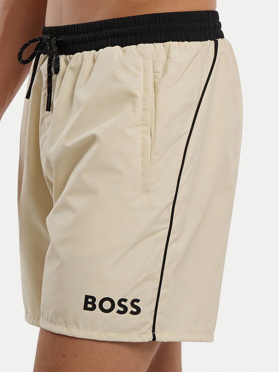 BOSS BOSS Szorty kąpielowe Starfish 50514429 Beżowy Regular Fit