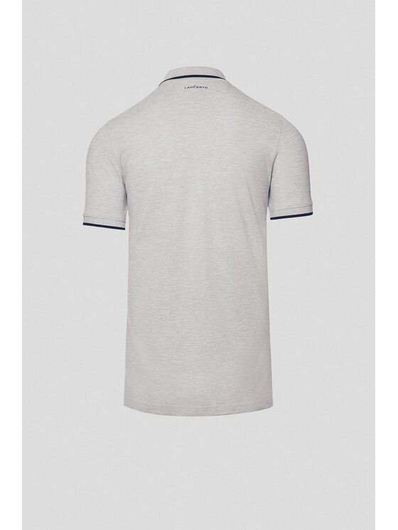 Lancerto Lancerto Polo Borin PO073125000009 Szary Regular Fit
