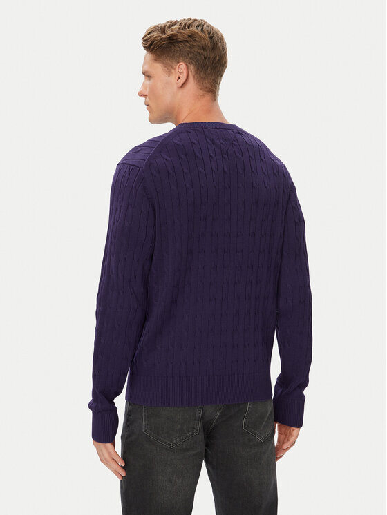 Tommy Hilfiger Tommy Hilfiger Džemper Classic MW0MW33132 Ljubičasta Regular Fit