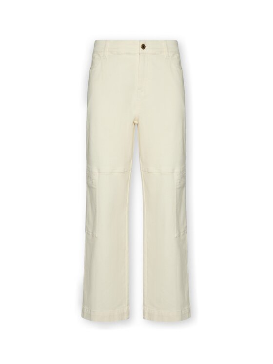 Elena Mirò Elena Mirò Pantaloni di tessuto P185P000421N011 Bianco Regular Fit
