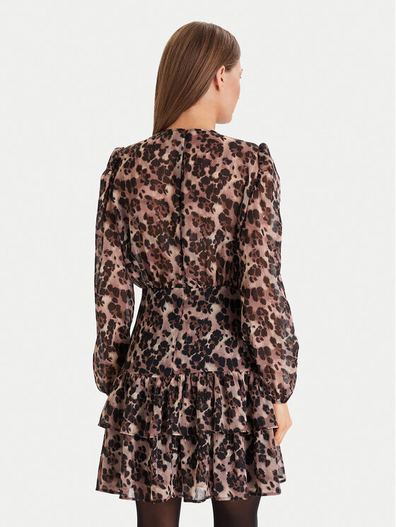 Morgan Morgan Kleid für den Alltag 252-RLEOL.F Braun Regular Fit