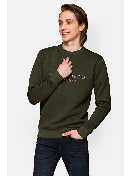 Lancerto Lancerto Bluza Quentin Zielony Regular Fit
