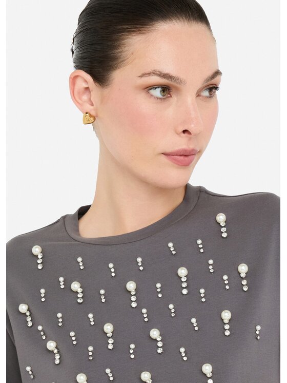 Liu Jo Liu Jo T-shirt CF5072JS088M9876 Grigio Regular Fit