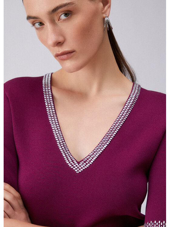 Liu Jo Liu Jo Sweter WA6222MS55N92428 Fioletowy Regular Fit
