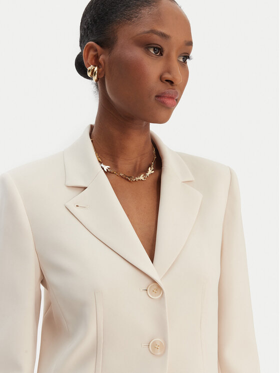 Patrizia Pepe Patrizia Pepe Sacou 8S0559/A6F5-W409 Écru Regular Fit