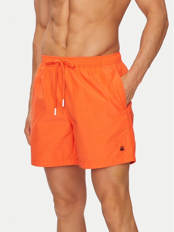 United Colors Of Benetton Plavecké šortky 55FK6X00P Oranžová Regular Fit