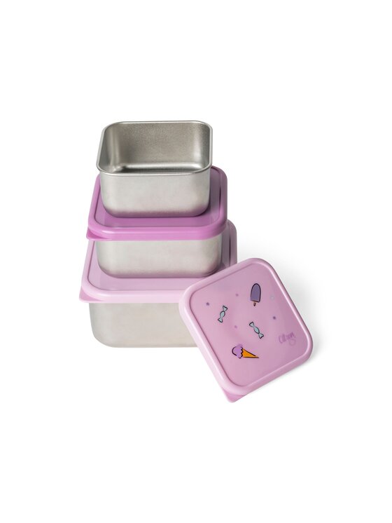 Citron Citron Zestaw lunchboxów pojemniczki Różowy
