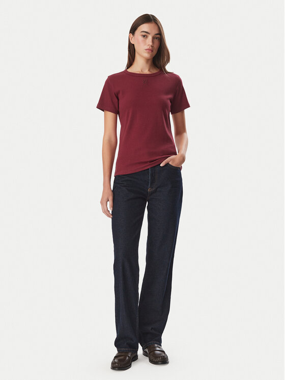 HUGO HUGO T-Shirt Deloris  50512002 Czerwony ciemny Slim Fit