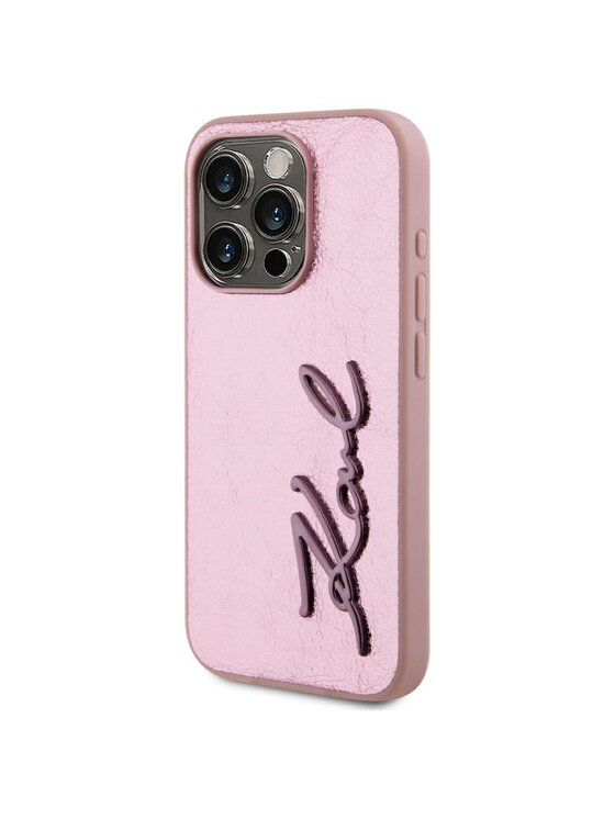 KARL LAGERFELD KARL LAGERFELD Etui na telefon iPhone 15 Pro Max Różowy