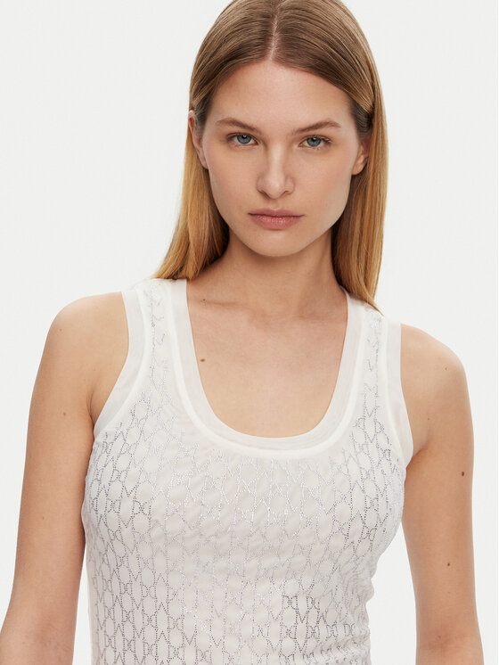 Marciano Guess Marciano Guess Marškinėliai 5RGP21 6311A Écru Regular Fit