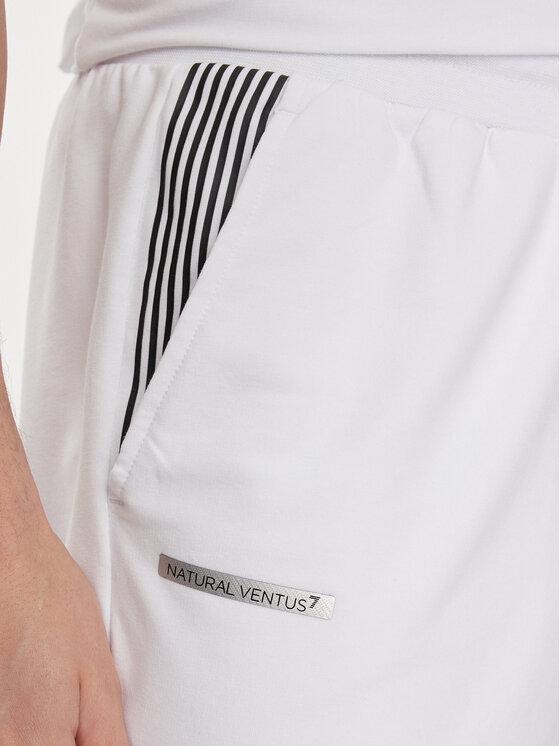 EA7 Emporio Armani EA7 Emporio Armani Sporta šorti 3DPS66 PJLIZ 1100 Balts Regular Fit