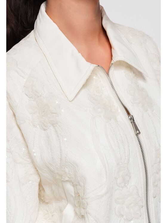 Ombre Ombre Kurtka przejściowa OW-JANP-0133 Beżowy Oversize