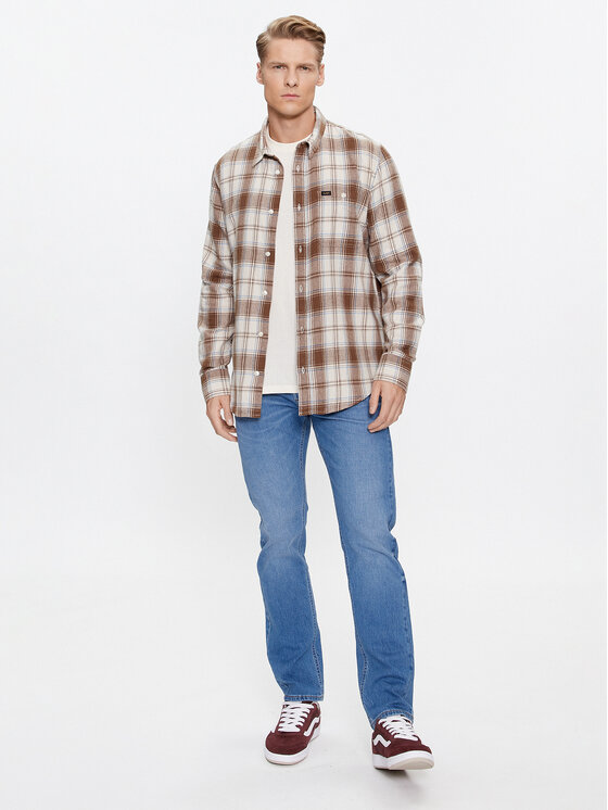 Lee Lee Jeansy 112346324 Niebieski Regular Fit