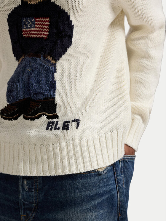 Polo Ralph Lauren Polo Ralph Lauren Džemperis 211A96253001 Écru Relaxed Fit