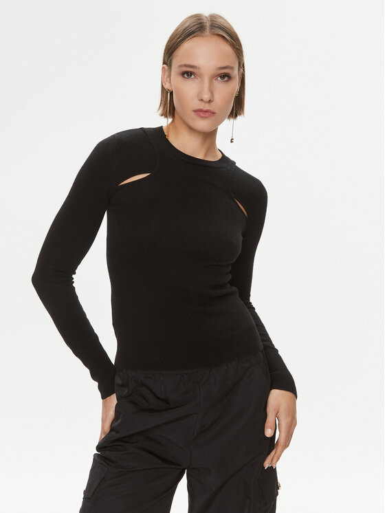 Pinko Sveter Puzzola 101929 A16Z Čierna Regular Fit