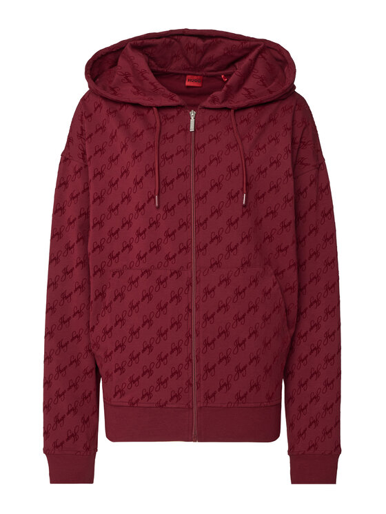 HUGO HUGO Felpa Flokky 50566669 Rosso scuro Regular Fit